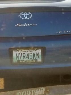 rage-comics-base:  Saw this license plate and spent 5 minutes