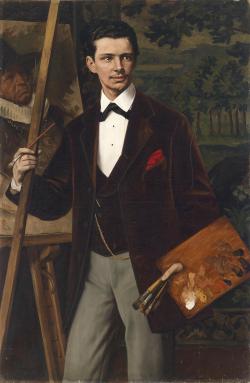 Bildnis eines Malers (1881), Eduard von Gebhardt 