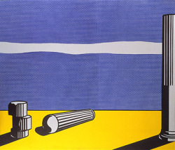 artist-lichtenstein: Ruins, 1965, Roy Lichtenstein Medium: magna,oil,canvas