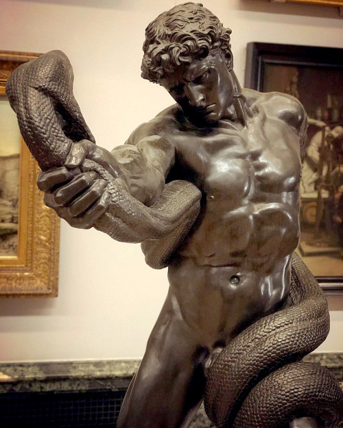 antonio-m:‘An  Athlete Wrestling with a Python’, 1877 by