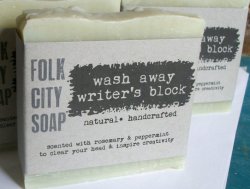 daddys-little-middle:  amandaonwriting:  Writer’s Block Soap