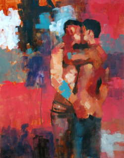 douglassimonson:  Alone Together, *acrylic painting by Douglas