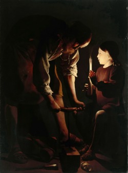 classic-art:  Saint Joseph the Carpenter Georges de La Tour,