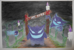 primeribofamerica:  shiny gastly trio (with altered shiny colors