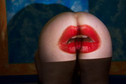 red-lipstick:  Alva Bernadine - Tansy Blue 234 AND Tansy Blue