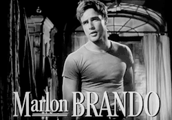 vintagegal:  Marlon Brando in the trailer for A Streetcar Named