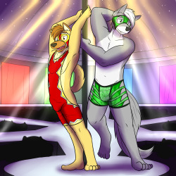 Erotic Dancers Hyena and WolfWho are these two dancing?  I couldn’t