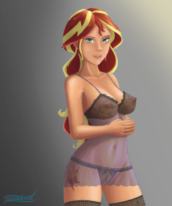 needs-more-butts:  novaquin34:  Sunset Shimmer being sexy (?)