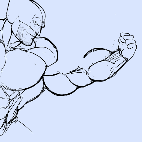 ripped-saurian: just a quick test animation featuring wolverine and his ever-growing arms  (seriously, in some official depictions wolverine’s arms are as big as —or bigger than— his entire head) 