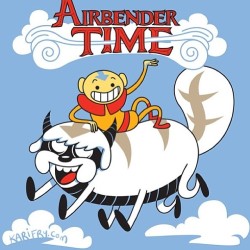 #adventuretime #airbendertime #finnandjake #avatarthelastairbender