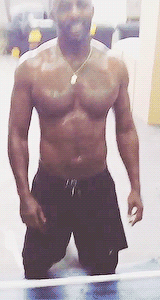blackmen:  “Training for my next Film. Bastille Day. Grinding.” - Idris Elba  