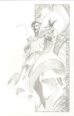 goshyesalandavis:  This is a sketch of Doctor Strange, drawn