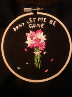 saltmuseum:  my first ever embroidery? (don’t delete caption