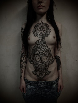 electrictattoos:  guyletatooer:  Just started this front piece