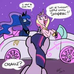 thepoeticpony:  Let’s go SHOPPING by ~starlight-gaze  XD