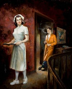 wonderful-strange:  Private Nurse by Rudy Nappi, 1952.