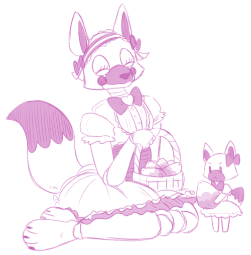 femspring: A collection of the first five or so pictures I ever drew of Mangle/Toy Foxy, all the way back in 2015. Doesn’t even feel like its been 2 years!
