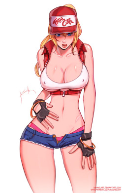 kannelart:      Fatal Cutie! Terry Bogard  It’s no use trying