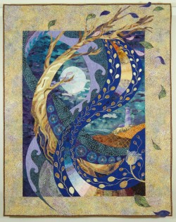 quiltails:  “Moonswept” won Best Wall Quilt at AQS Quilt