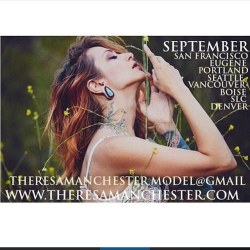 Booking September! Last chance west coast! theresamanchester.model@gmail