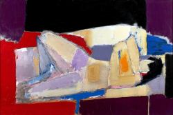 alongtimealone:            Nicolas de Staël, Nu couché, 1954