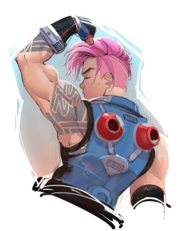 vashito:  Zarya flexin’ for @lucabella 