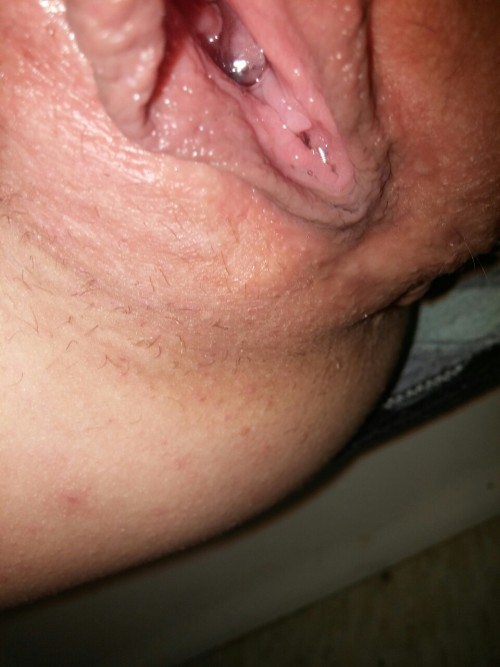 lickmypussyassplease:  I get so wet taking pictures for strangers!!!  SO FUCKEN HORNY AND ACHING TO BE DESTROYED!!   Someone Fuck me senceless! Please!!!!   Damn you are drippin’! I’d love to thrust my throbbing cock inside that tight, wet pussy and