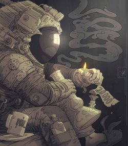 rexisky:Spaceman by Pancho Vásquez  