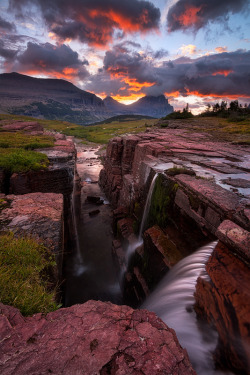 landscapelifescape:  Triple Falls, Glacier National Park, Montana,