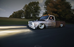 stancespice:   	Matt Begley’s Chevy C10 by Eric Dowd    	Via