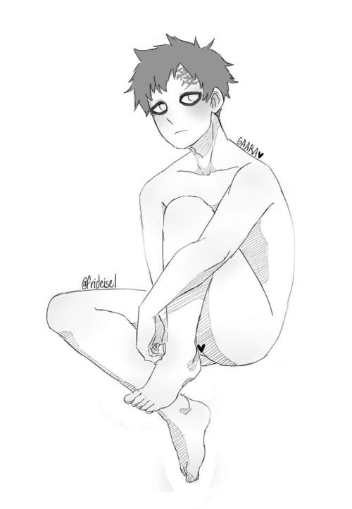 frideiselnsfw:Gaara is a soft boy, So I wanted to draw him.