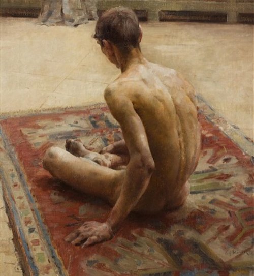 antonio-m:  “Male nude”, c. 1907 by Emil Schovánek (1885
