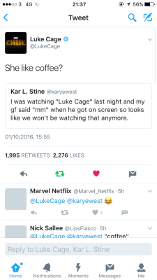 dapenguinninja:  steveandsam:  I HATE WHOEVER RUNS THE LUKE CAGE