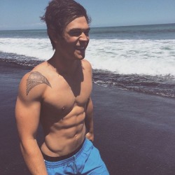 debriefed:  Candid: shirtless K.J. Apa on holiday 