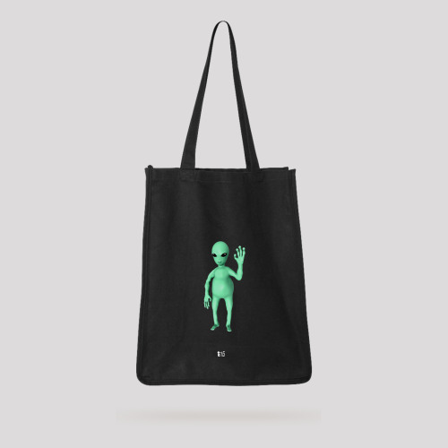 blrmerch:Friendly Alien Toteฮ.00Beware. This little guy may