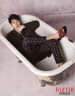 stylekorea:  Song Joong Ki for Harper’s Bazaar  China June