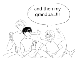 empty-teewurststulle:  yuri can talk for hours about his grandpa