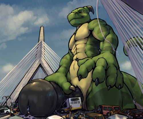 nommzart:  #NSFW Traffic Jam - Commission for Mech E Dragon! 