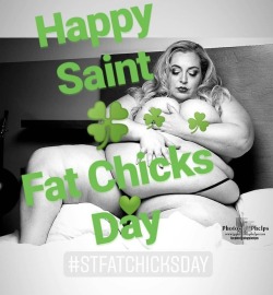 #Repost @theviviennerose ・・・ 🍀 Happy St. Fat Chicks