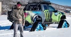 michigansbestest:  Ken Block with the Ford Raptor Trax!