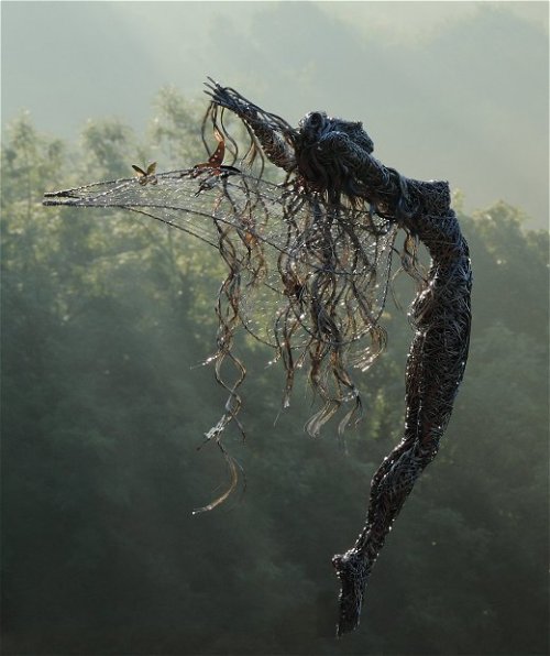 Whimsical creativity (the beautiful twisted-wire sculptures of Robin Wright of FantasyWire.co.uk)