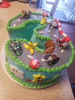 food-porn-diary:  Mario Kart cake I made for a 3 year old  @katiiie-lynn