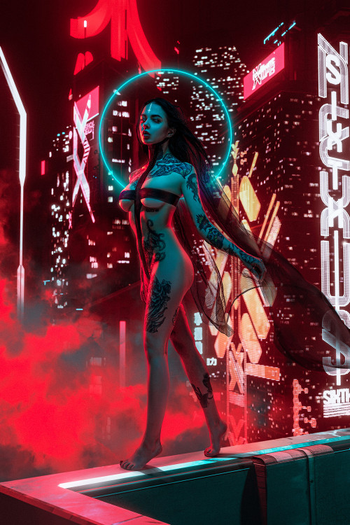 xsirboss: The Art Of Neon Wicthes : Anna Batman  Aku 悪https://www.artstation.com/artwork/WKYQgQ 
