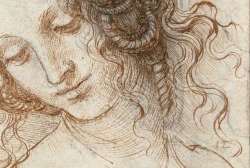 v-ersacrum:  Leonardo da Vinci, Head of Leda (detail), 1504-1506