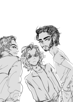 thrina:  Louis, Harry, and Zayn (loosely inspired by The Outsiders)