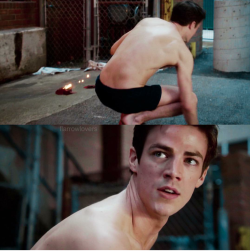 teenagerguy-posts:  Grant  Gustin in boxers  Oh  men I wish to