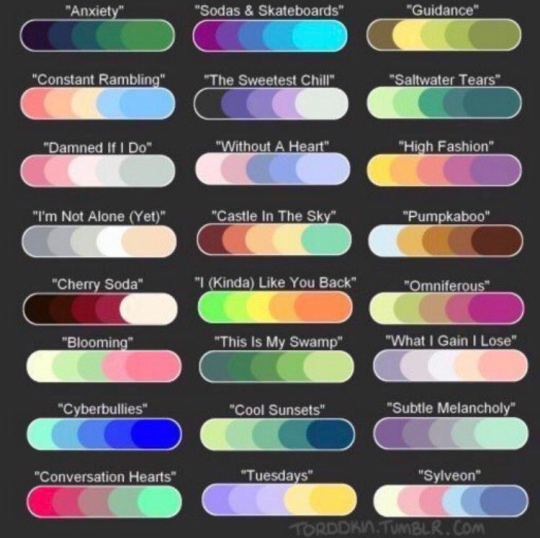what color palette do you associate me with??