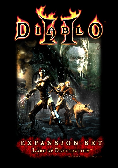 theomeganerd:  Gaming Nostalgia Featuring:Â Diablo II: Lord of Destruction (PC) Gaming Nostalgia was originally a series of posts that I would share showcasing retro/old school flyers, this time itâ€™s featuring old video game screenshots/artworks. These