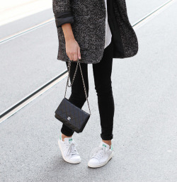 justthedesign:  Mija is wearing jeans from Dr. Denim, shoes are