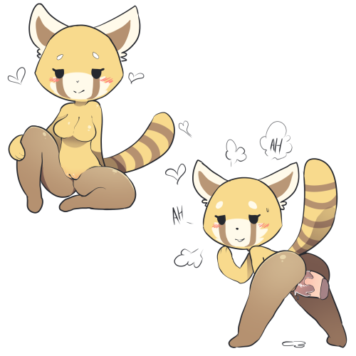 itsunknownanon:A few more aggressive retsuko lewds